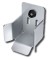 Bottom stop made of galvanized steel for 68x68 profile