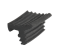 Common seal for the anchoring profile of a frameless glass balustrade