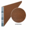 Aluminium fence slat 100x16 mm, TEPIRA wood-effect finish (Walnut), textured, 2 m