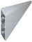 Aluminium fence slat, 108x16 mm, parallelogram shape, 6 m