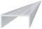 Aluminium fixing profile for slats, U-shaped, 50 mm wide, AL-UP3, 6 m