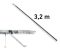 Hörmann FS 10 K – 1-piece guide rail, 3.2 m long