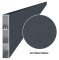 Aluminium fence slat 100x16 mm, anthracite RAL7016, textured, 2 m