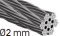 Stainless steel cable Ø2mm