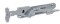 Outer connector for telescopic mechanism gate leaves