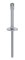 Centre flange for a façade cable wall, 150 mm wall offset