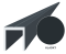 Aluminium U-profile, 20.5 mm wide, anthracite with a smooth finish, 3 m